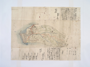 吉田家文書高田村絵図